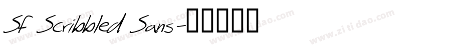 SF Scribbled Sans字体转换